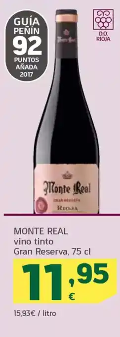 HiperDino MONTE REAL vino tinto Gran Reserva oferta