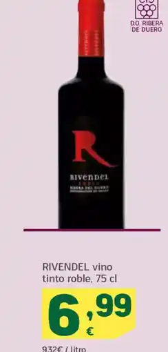 HiperDino RIVENDEL vino tinto roble oferta