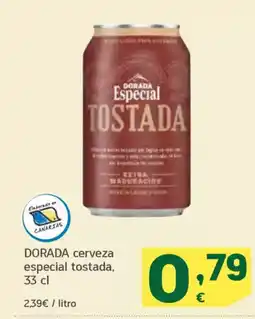 HiperDino DORADA cerveza especial tostada oferta