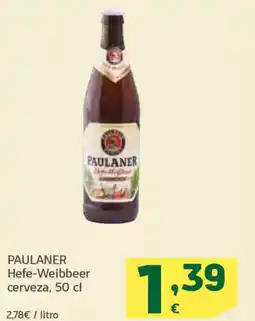 HiperDino PAULANER Hefe-Weibbeer cerveza oferta