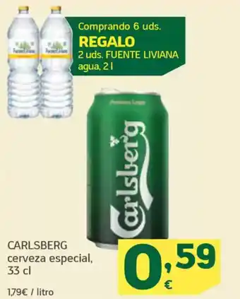 HiperDino CARLSBERG cerveza especial oferta