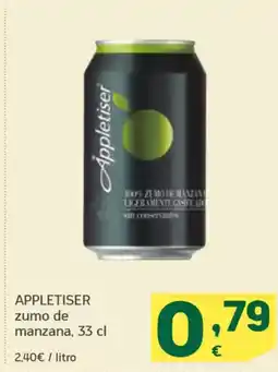 HiperDino APPLETISER zumo de manzana oferta