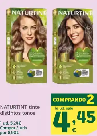 HiperDino NATURTINT tinte distintos tonos oferta