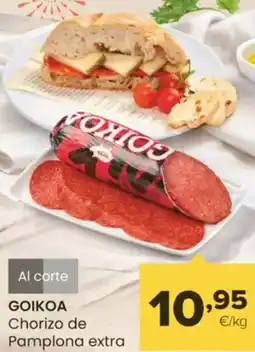 Autoservicios Familia GOIKOA Chorizo de Pamplona extra oferta