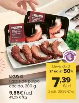 Autoservicios Familia EROSKI Patas de pulpo cocido oferta