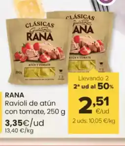 Autoservicios Familia RANA Ravioli de atún con tomate oferta