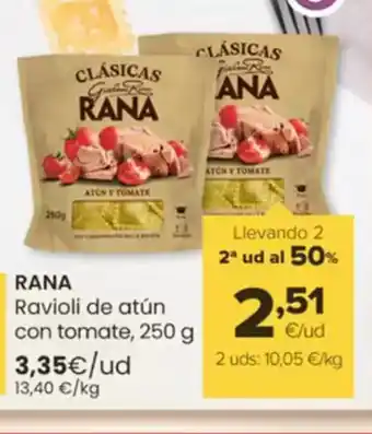 Autoservicios Familia RANA Ravioli de atún con tomate oferta