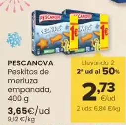 Autoservicios Familia PESCANOVA Peskitos de merluza empanada oferta