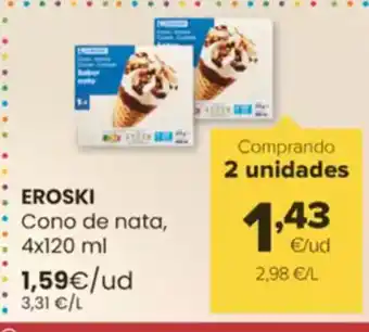 Autoservicios Familia EROSKI Cono de nata oferta