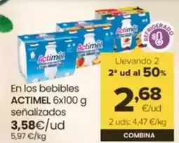 Autoservicios Familia ACTIMEL En los bebibles oferta