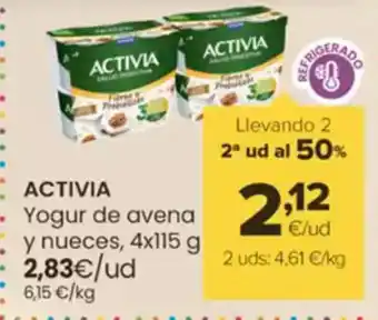 Autoservicios Familia ACTIVIA Yogur de avena y nueces oferta