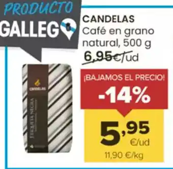 Autoservicios Familia CANDELAS GALLEG Café en grano natural oferta