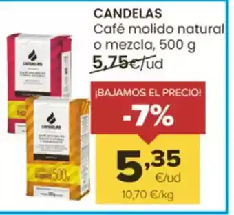 Autoservicios Familia CANDELAS Café molido natural o mezcla oferta