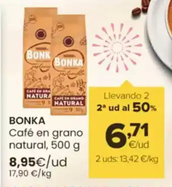 Autoservicios Familia BONKA Café en grano natural oferta