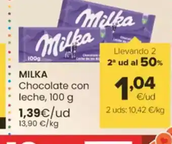 Autoservicios Familia MILKA Chocolate con leche oferta