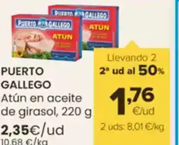 Autoservicios Familia PUERTO GALLEGO Atún en aceite de girasol oferta