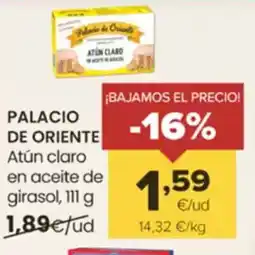 Autoservicios Familia PALACIO DE ORIENTE Atún claro en aceite de girasol oferta