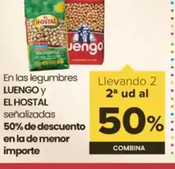 Autoservicios Familia LUENGO Y EL HOSTAL En las legumbres oferta