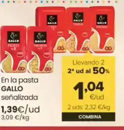 Autoservicios Familia GALLO En la pasta oferta