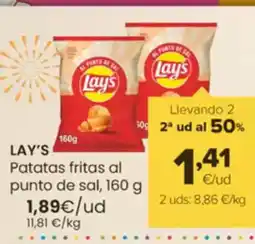 Autoservicios Familia LAY'S Patatas fritas al punto de sal oferta