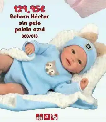 Jugueterías Nikki Reborn Héctor Sin Pelo Pelele Azul oferta