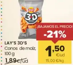 Autoservicios Familia LAY'S 3D'S Conos de maíz oferta