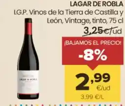 Autoservicios Familia LAGAR DE ROBLA I.G.P. Vinos de la Tierra de Castilla y León, Vintage, tinto oferta