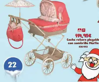 Jugueterías Nikki Coche Reborn Plegable Con Sombrilla Martín oferta