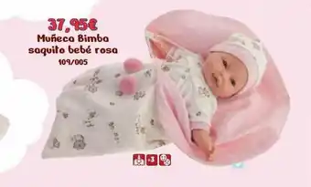 Jugueterías Nikki Muñeca Bimba Saquito Bebé Rosa oferta