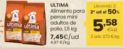 Autoservicios Familia ULTIMA Alimento para perros mini adultos de pollo oferta