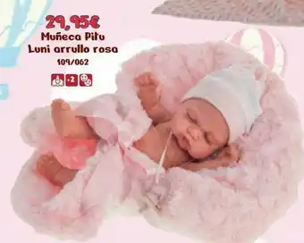 Jugueterías Nikki Muñeca Pitu Luni Arrullo Rosa oferta