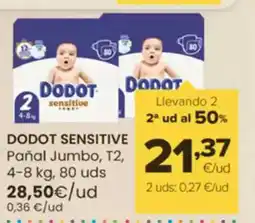 Autoservicios Familia DODOT SENSITIVE Pañal Jumbo oferta