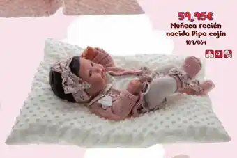 Jugueterías Nikki Muñeca Recién Nacida Pipa Cojín oferta