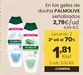 Autoservicios Familia En los geles de ducha PALMOLIVE señalizados oferta