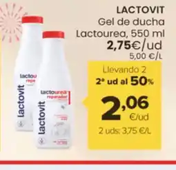 Autoservicios Familia LACTOVIT Gel de ducha Lactourea oferta