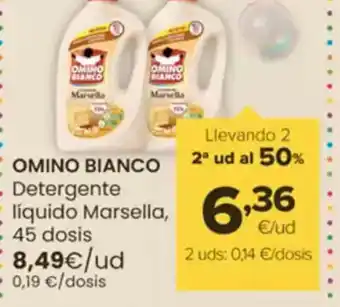 Autoservicios Familia OMINO BIANCO Detergente liquido Marsella oferta