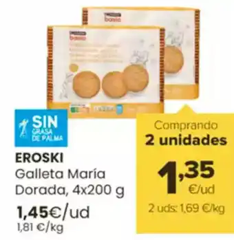 Autoservicios Familia EROSKI Galleta María oferta