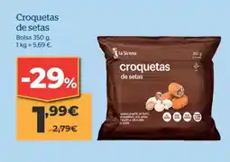 La Sirena Croquetas de setas oferta