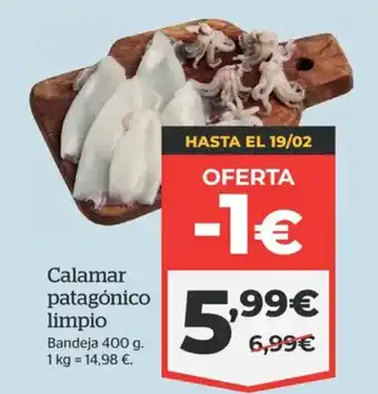 La Sirena Calamar patagónico limpio oferta