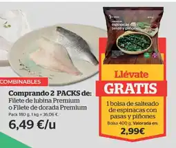 La Sirena Filete de lubina Premium o Filete de dorada Premium oferta