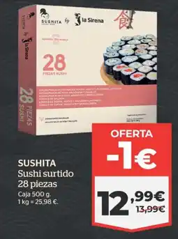 La Sirena SUSHITA Sushi surtido oferta