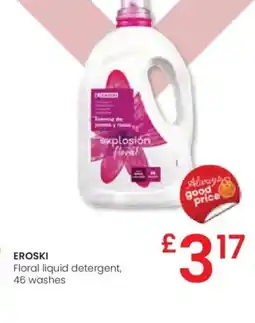 Eroski EROSKI Floral liquid detergent, 46 washes oferta