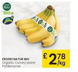 Eroski EROSKI NATUR BIO Organic Canary Island PGI Bananas oferta