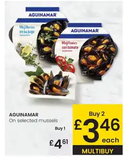 Eroski AGUINAMAR On selected mussels oferta