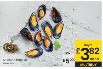 Eroski Selected bags of mussels oferta