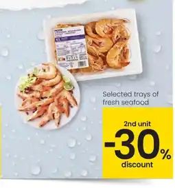 Eroski Selected trays of fresh seafood oferta