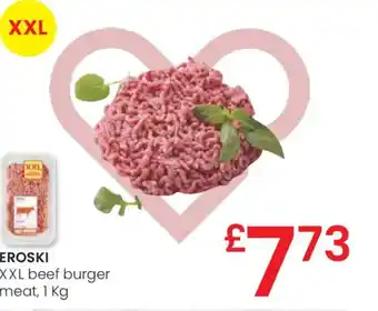 Eroski EROSKI XXL beef burger meat oferta