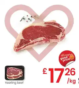 Eroski Yearling beef oferta