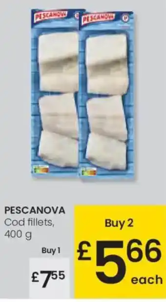 Eroski PESCANOVA Cod fillets oferta