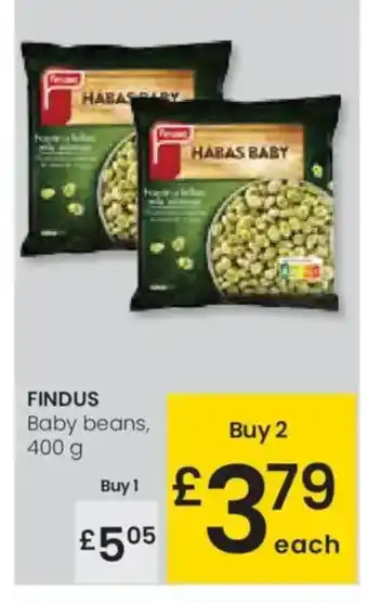 Eroski FINDUS Baby beans oferta